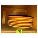 Fiestaware dinner plates (8)