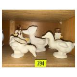 White duck planters (5)