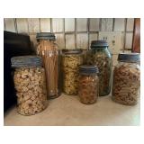 Canning jars of dry goods