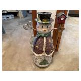 Metal snowman decoration