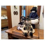 Plush snowmen (3)