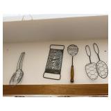 Vintage grater, utensils