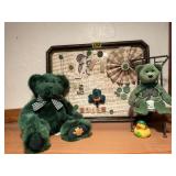 Irish collage artwork, teddy bears, rubber duck,