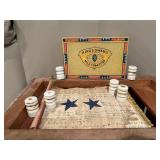 Blue Star family flag journal, ceramic