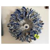Bicycle wheel wreath