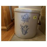 Western 5 gallon stoneware crock with handles
