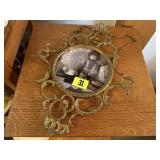 Gold ornate picture frame