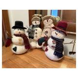 Plush snowmen, shelf sitter