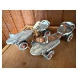 Metal roller skates, skate key