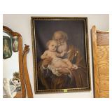 Saint Joseph with Baby Jesus artwork