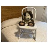 Youth chair, plush dog