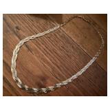 14KT braided necklace