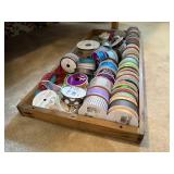 Printers tray of ribbon