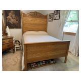 Full size bed, headboard, footboard, frame,