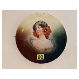 Bavarian painted portrait plate