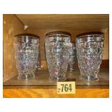 Iridescent drinking glasses (6)