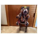 Teddy bear, chair