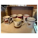 Chicken coffee mugs (6)