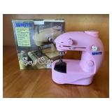 White Sew Cute pink sewing machine