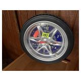 Tire battery operated clock