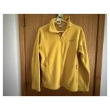 Yellow Columbia 3/4 zip fleece