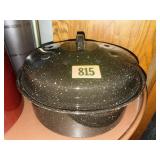 Enamel covered pot