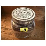 Glass coffee canister