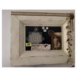 Framed collage artwork
