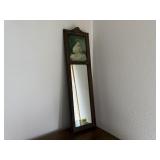 Skinny portrait wall mirror