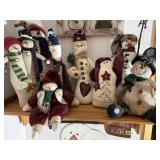 Plush snowman collection