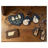 Snowman, holiday wall hangings