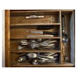 Silverware tray, contents included, ice cream