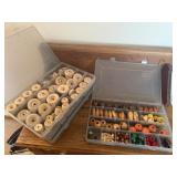 Organizers of craft supplies, wooden beads (3)