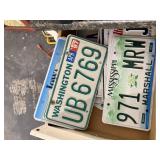 Assorted license plates