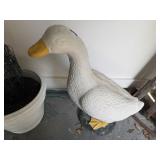 Concrete porch goose