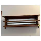 Mirrored wall shelf