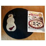 Snowman rug, rug pattern book