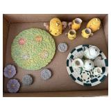 Miniature decorative tea sets