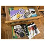 Office supplies, copy paper, notebook, rulers,