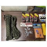 Rope, rope tighteners, hardware