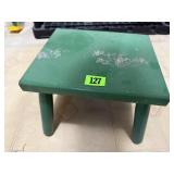 Green painted stool
