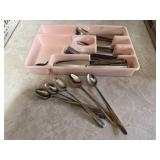 Tray of silverware