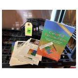 Wire stacking paper trays, Color Personality books