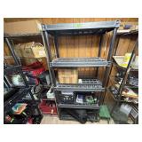 Plastic shelving unit, no contents included