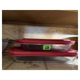 Anchor Hocking glass baking dishes (2) with lids