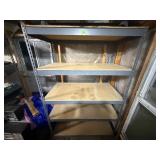 Industrial storage shelving, no contents included