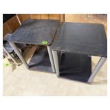 Black matching side tables (2)