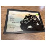 JEEP 'Take the Road Less Traveled' wall decor