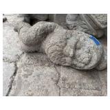 Concrete garden gnome