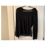 JKara sheer beaded layered blouse